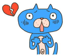 Daily life of a blue cat sticker #3228974