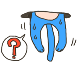 Daily life of a blue cat sticker #3228975