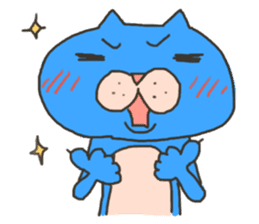 Daily life of a blue cat sticker #3228977