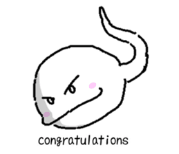 Tadpole(albino) Stickers English ver sticker #3229264