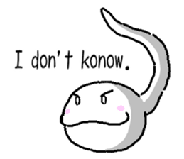 Tadpole(albino) Stickers English ver sticker #3229277