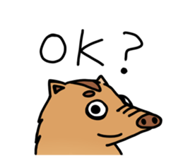 Wild Boar Piglet sticker #3229399