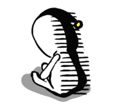 Middle-aged dressed in white (English) sticker #3229587