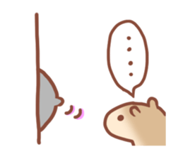 Hamster Don't talk... sticker #3229959