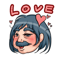 Barbel Maiden bobbed hair version sticker #3230863