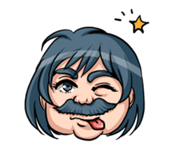 Barbel Maiden bobbed hair version sticker #3230870