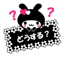 Black Rabbit "Usagi chan" talk ver1 sticker #3230966