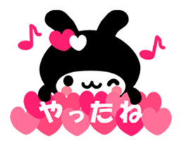 Black Rabbit "Usagi chan" talk ver1 sticker #3230973