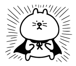 Cat in cape Part2 sticker #3231102