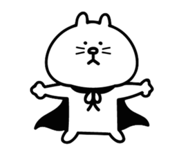 Cat in cape Part2 sticker #3231105