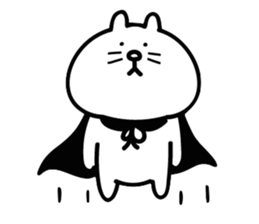 Cat in cape Part2 sticker #3231108