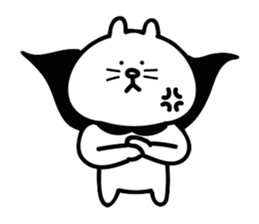 Cat in cape Part2 sticker #3231124