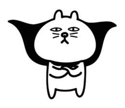 Cat in cape Part2 sticker #3231130