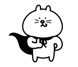 Cat in cape Part2 sticker #3231136