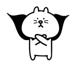 Cat in cape Part2 sticker #3231137