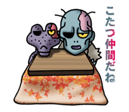 Foot warmer KOTATSU &Zombie sticker #3231163