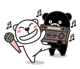 black or white 2 sticker #3232026