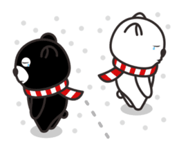 black or white 2 sticker #3232027