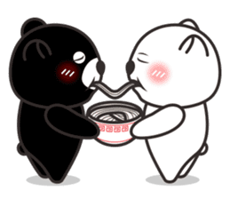 black or white 2 sticker #3232032