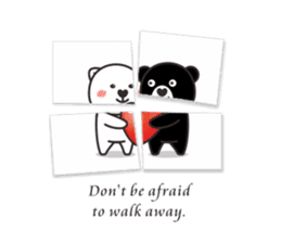 black or white 2 sticker #3232033