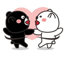 black or white 2 sticker #3232036