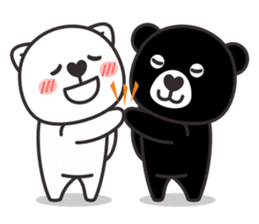 black or white 2 sticker #3232037