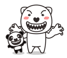 black or white 2 sticker #3232040