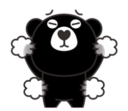 black or white 2 sticker #3232045