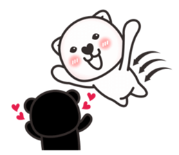 black or white 2 sticker #3232051