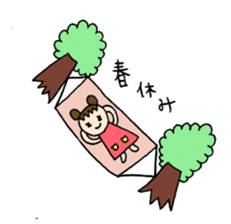 Sweet pretty girl "PONG CHANG" 2015SS sticker #3232103