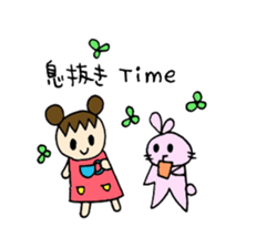 Sweet pretty girl "PONG CHANG" 2015SS sticker #3232117