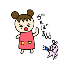 Sweet pretty girl "PONG CHANG" 2015SS sticker #3232122