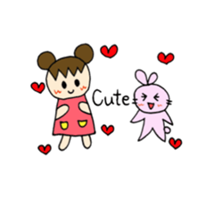 Sweet pretty girl "PONG CHANG" 2015SS sticker #3232130