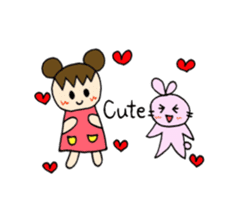 Sweet pretty girl "PONG CHANG" 2015SS sticker #3232130