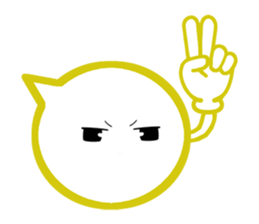 Balloon with gestures sticker #3232181