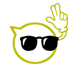 Balloon with gestures sticker #3232192