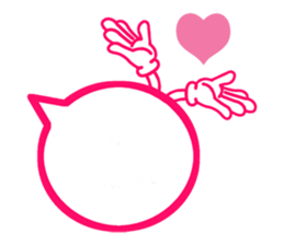 Balloon with gestures sticker #3232213