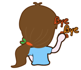 Cute Carrot Girl sticker #3232502