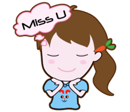 Cute Carrot Girl sticker #3232504