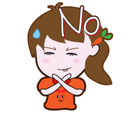 Cute Carrot Girl sticker #3232509