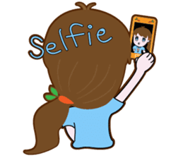 Cute Carrot Girl sticker #3232511