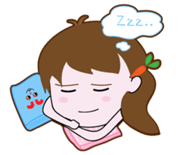 Cute Carrot Girl sticker #3232513