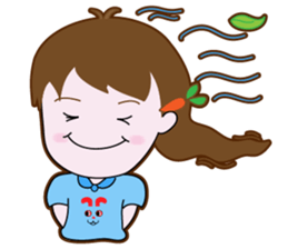 Cute Carrot Girl sticker #3232516