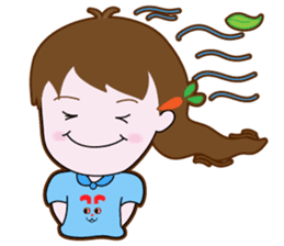 Cute Carrot Girl sticker #3232516
