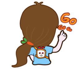Cute Carrot Girl sticker #3232517