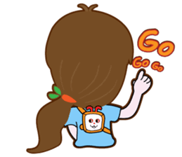 Cute Carrot Girl sticker #3232517