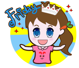 Cute Carrot Girl sticker #3232518