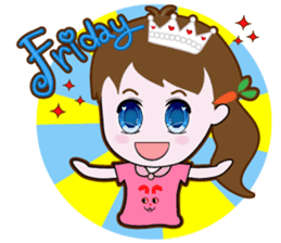 Cute Carrot Girl sticker #3232518