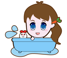 Cute Carrot Girl sticker #3232520