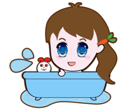 Cute Carrot Girl sticker #3232520